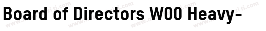 Board of Directors W00 Heavy字体转换